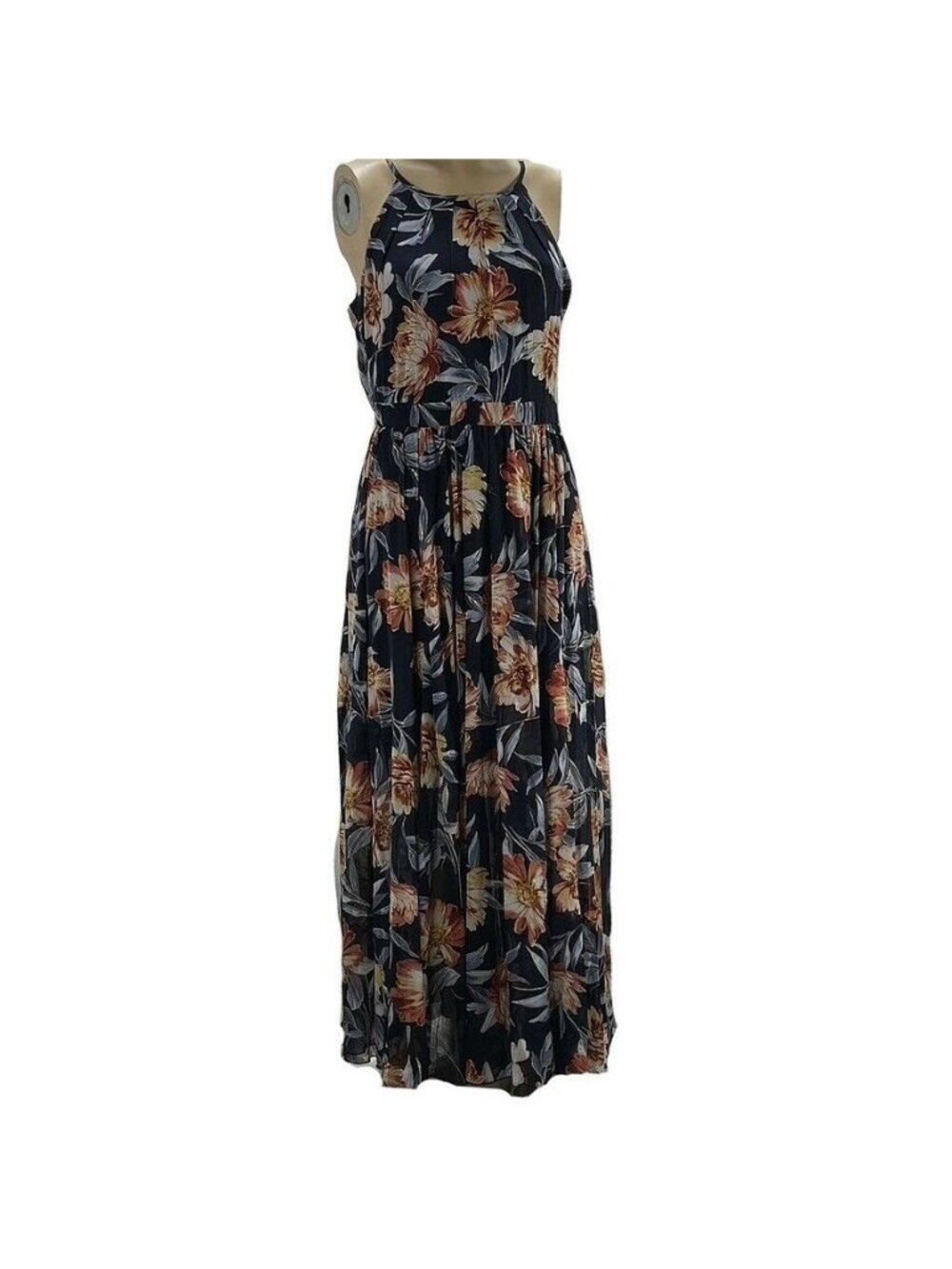 ALEXA B Floral Sleeveless Maxi Dress With Halter Neck - Picture 10 of 10
